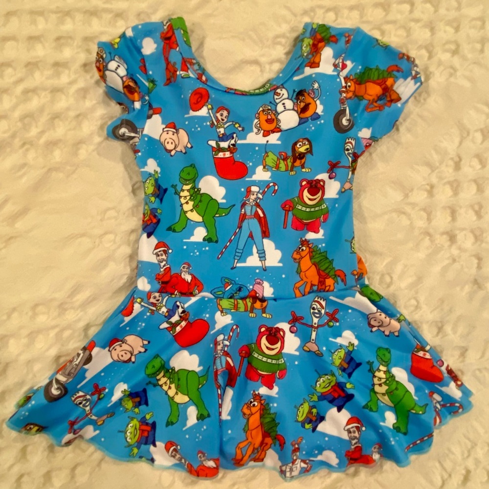 Girls 9 month Disney Christmas Toy Story Skirted Leo